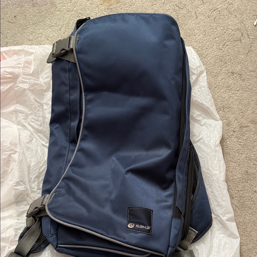 Blue Women's Yoga Mat Backpack
